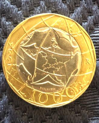 Moneta 1000 Lire 1997 Errore dì conio