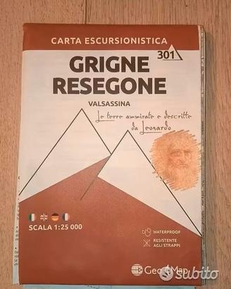 Cartina escursionistica grigne resegone