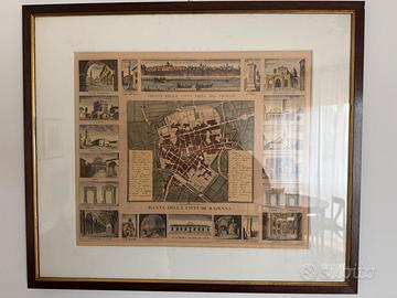 Pianta antica città di Ravenna