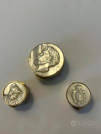 Set 3 Portapillole Salimbeni Argento e Madreperla