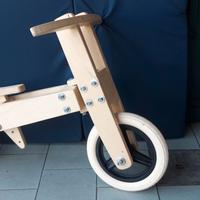 BICICLETTA LEGNO NATURALE SENZA PEDALI PER BAMBINI