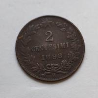Moneta 2 Centesimi Italia 1898 Umberto I
