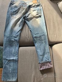Jeans uomo Alcott taglia 48 – Risvoltino quadretto
