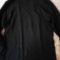 Lupetto da uomo nero 50%di lana e 50%acrilico