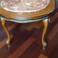 tavolino da salotto con piano in marmo