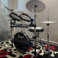 Batteria acustica da appartamento con rack e mesh