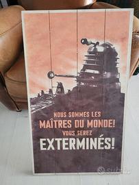 Doctor Who stampa legno da muro