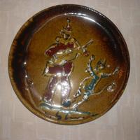 Piatto in ceramica “I Pagliacci” di Umberto Ghersi