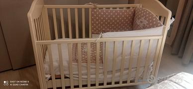 Culla in legno colore beige