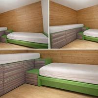 Cameretta doppia salvaspazio ideale per 2 bambine