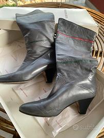 Stivali donna nappa grigio scuro