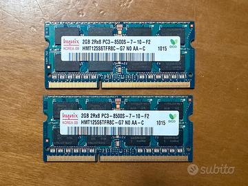 Ram 4GB (2+2) per MacBook Pro