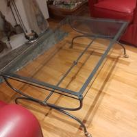 tavolino salotto ferro battuto Cantori