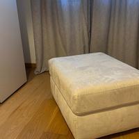 Pouf Poltronesofà beige in tessuto