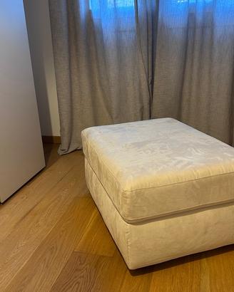 Pouf Poltronesofà beige in tessuto
