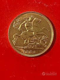 ORO 1/2 STERLINA 1909 Edward VII