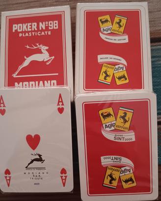 2 mazzi carte Modiano/Ferrari anni 80