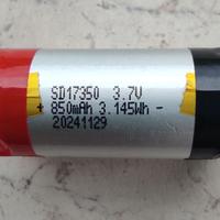Batteria al Litio LiPo 3.7V 850mAh SD17350 17x35