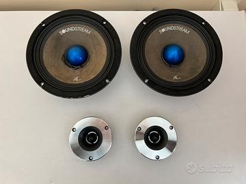 Kit coppia 2 vie mid-woofer SoundStream + Tweeter