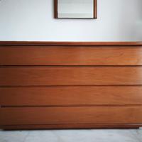 Set Camera Vintage: Comò 5 Cassetti + 2 Comodini