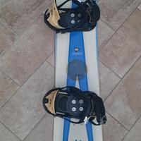 snowboard Rossignol 158 cm con attacchi  
