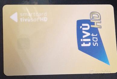 Tessera scheda Tivùsat gialla  