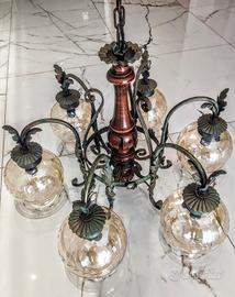 lampadario rustico 