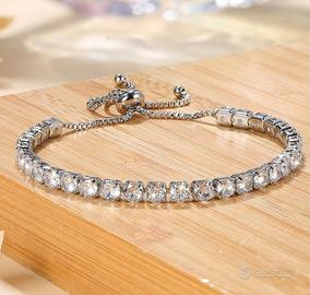 Bracciale regolabile con cristalli Swarovski 