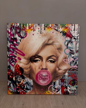 Quadro Pop Art Esclusivo: Marilyn Monroe & Chupa C