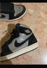 jordan 1 nere e grigie