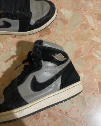 jordan 1 nere e grigie