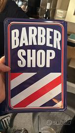 Insegna pubblicitaria barber shop