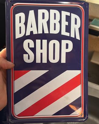 Insegna pubblicitaria barber shop