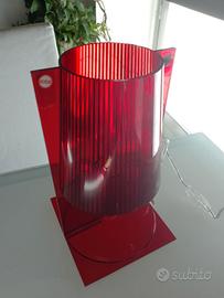 Lampada da tavolo Kartel take cristal rossa
