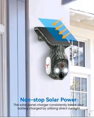 telecamera wifi con batteria e pannello solare 