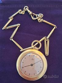 Antico orologio da taschino ultrapiatto svizzero
