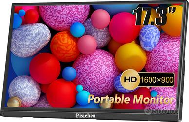 17.3 Inch Portable Monitor HD 1600 x 900 HDMI USBC