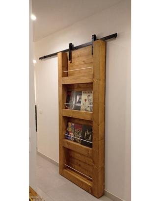 Barn Door porta scorrevole libreria