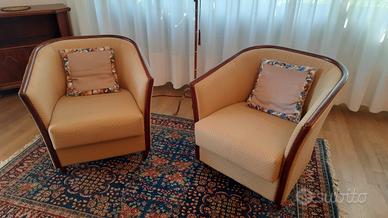 Coppia poltrone design Anni '70