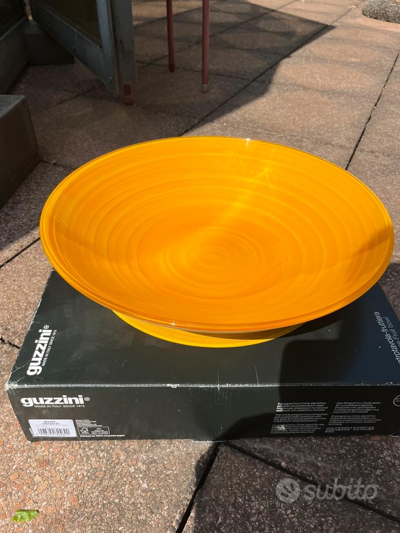 Guzzini Twist Fruttiera/centrotavola In Materiale Riciclato – 37 Cm, 4600 Cc, Giallo