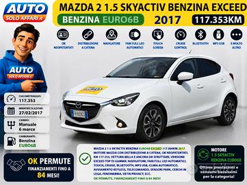 Mazda 2 5 Porte 2 1.5 EXCEED 90CV EURO6B NAVI/FULL