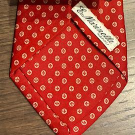 E. MARINELLA Napoli cravatta seta 9cm vintage 1990