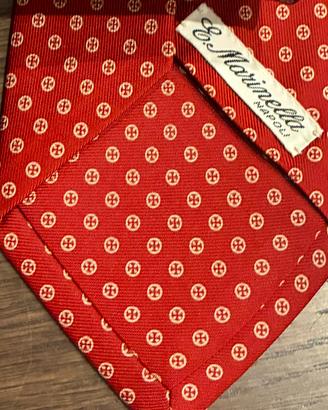 E. MARINELLA Napoli cravatta seta 9cm vintage 1990