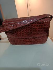 Borsa in pelle marrone 