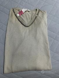 Maglia cachemire e seta