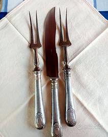 tris di posate antiche fine 800 primi 900