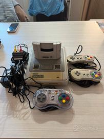 Super Nintendo Snes Pal + accessori + adattatore