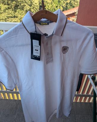 polo blauer taglia S