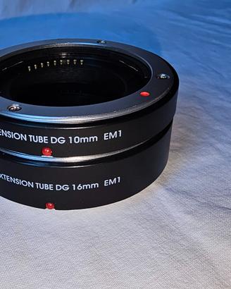 Canon EF-M estensioni per macro e luce LED