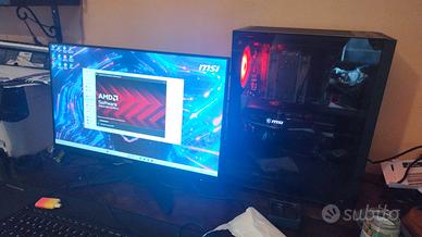 PC gaming r5 3600+RX 6650xt(monitor incluso)